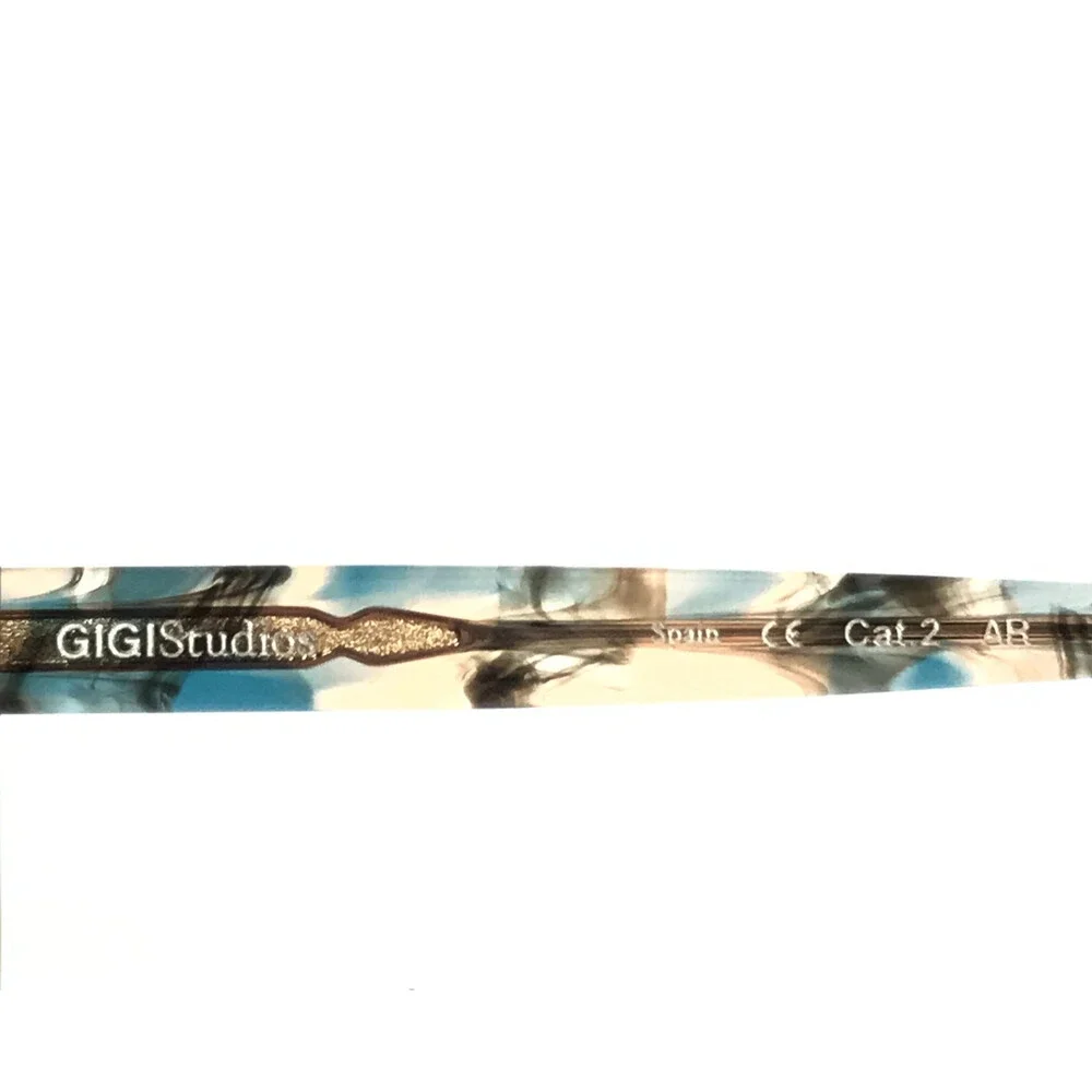 Gigi Studios Sunglasses ALAIA 6688/0 Blue Pink Butterfly with Purple Pink Lenses
